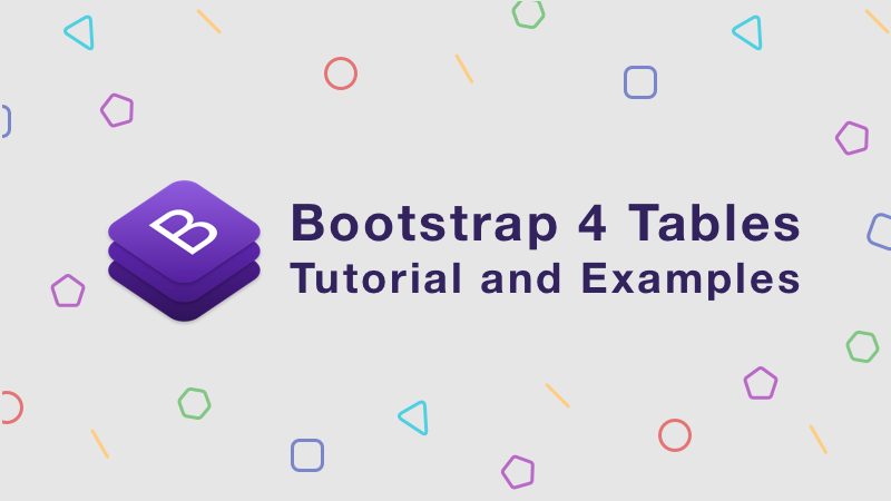 Day 9: Bootstrap 4 Tables Tutorial And Examples | BootstrapBay